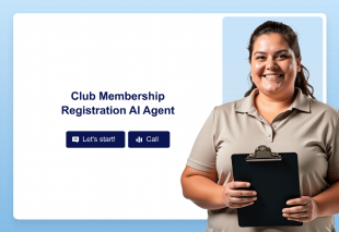 Club Membership Registration AI Agent Template Thumbnail