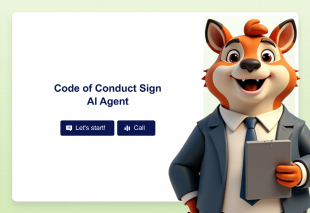 Code of Conduct Sign AI Agent Template Thumbnail