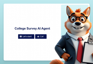 College Survey AI Agent Template Thumbnail
