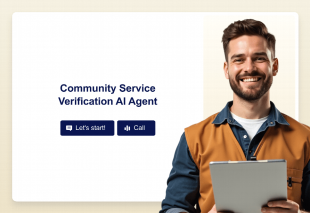 Community Service Verification AI Agent Template Thumbnail