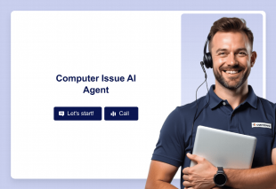 Computer Issue AI Agent Template Thumbnail