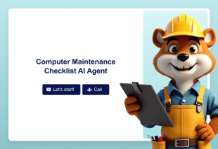 Computer Maintenance AI Agent Template Thumbnail