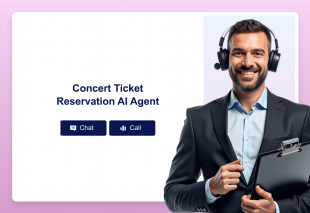 Concert Ticket Reservation AI Agent Template Thumbnail