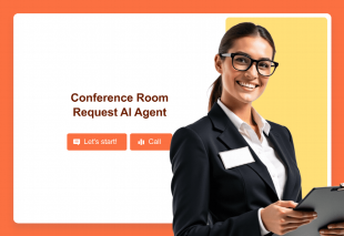 Conference Room Request AI Agent Template Thumbnail