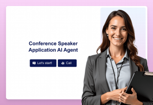 Conference Speaker Application AI Agent Template Thumbnail
