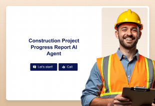 Construction Project Progress Report AI Agent Template Thumbnail