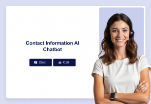 Contact Information AI Chatbot Template Thumbnail