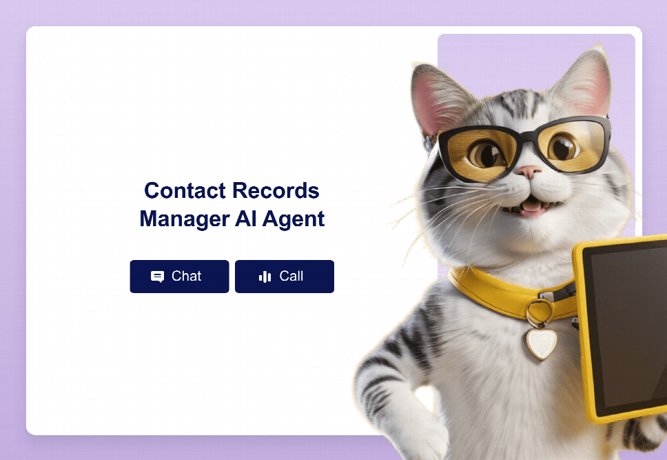 Contact Records Manager AI Agent Template | Jotform