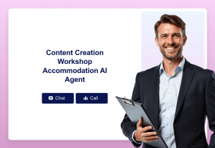Content Creation Workshop Accommodation AI Agent Template Thumbnail