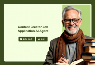 Content Creator Job Application AI Agent Template Thumbnail
