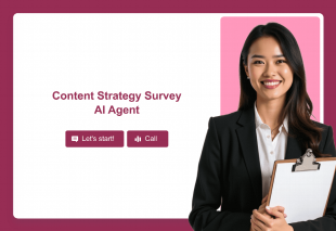 Content Strategy Survey AI Agent Template Thumbnail