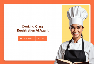 Cooking Class Registration AI Agent Template Thumbnail