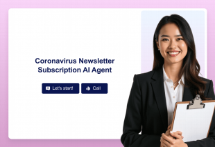 Coronavirus Newsletter Subscription AI Agent Template Thumbnail