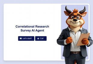 Correlational Research Survey AI Agent Template Thumbnail