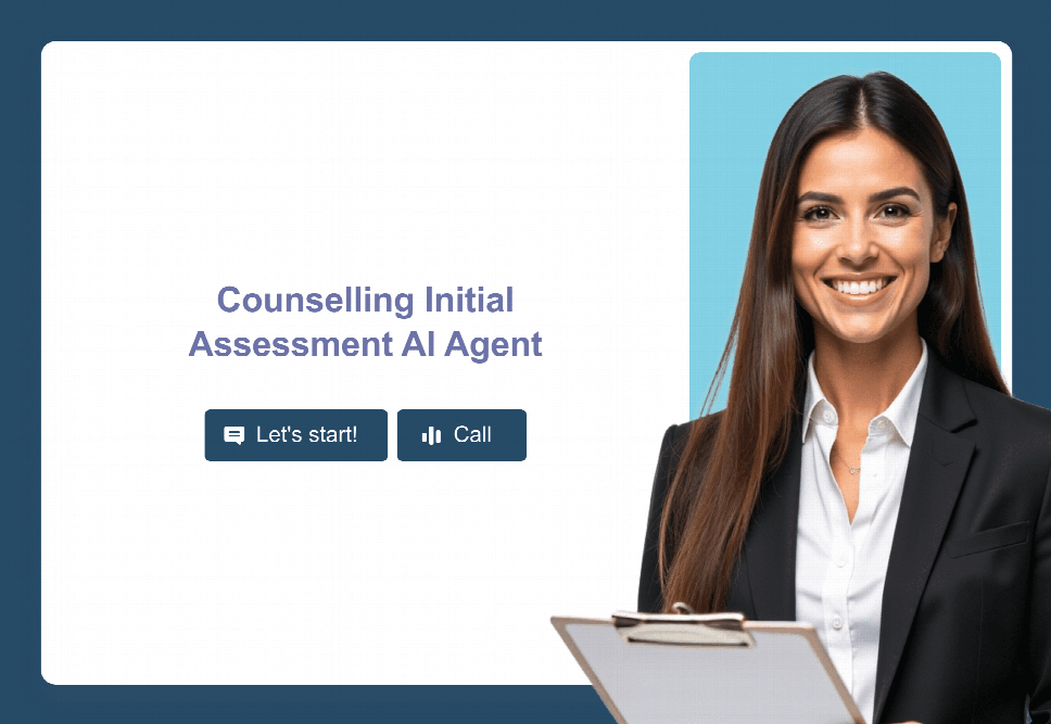 Counselling Initial Assessment AI Agent Template | Jotform
