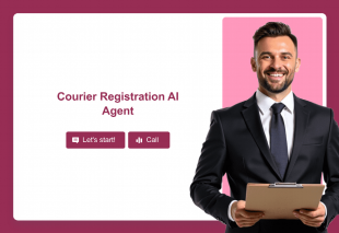 Courier Registration AI Agent Template Thumbnail
