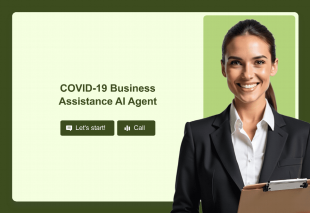 COVID-19 Business Assistance AI Agent Template Thumbnail