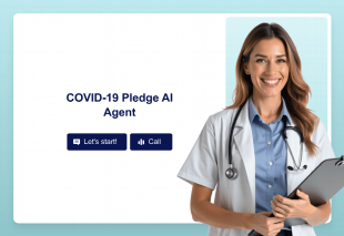 COVID-19 Pledge AI Agent Template Thumbnail