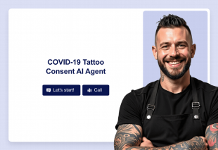 COVID-19 Tattoo Consent AI Agent Template Thumbnail