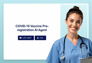 COVID-19 Vaccine Pre-registration AI Agent Template Thumbnail