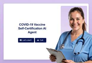 COVID-19 Vaccine Self-Certification AI Agent Template Thumbnail