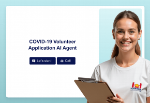 COVID-19 Volunteer Application AI Agent Template Thumbnail