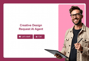 Creative Design Request AI Agent Template Thumbnail