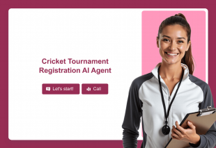 Cricket Tournament Registration AI Agent Template Thumbnail