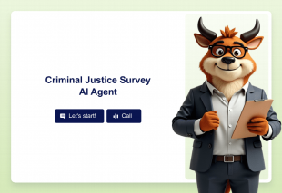 Criminal Justice Survey AI Agent Template Thumbnail