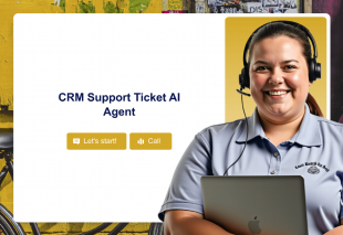 CRM Support Ticket AI Agent Template Thumbnail