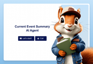 Current Event Summary AI Agent Template Thumbnail