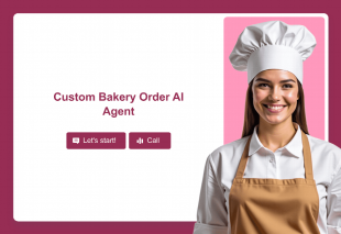 Custom Bakery Order AI Agent Template Thumbnail