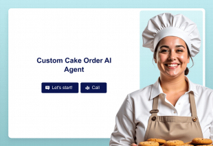 Custom Cake Order AI Agent Template Thumbnail