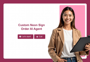 Custom Neon Sign Order Assistant Template Thumbnail