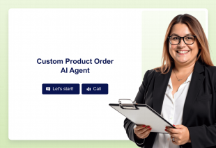 Custom Product Order AI Agent Template Thumbnail