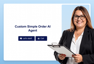 Custom Simple Order AI Agent Template Thumbnail