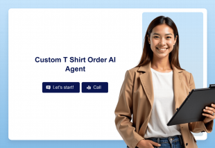 Custom T Shirt Order AI Agent Template Thumbnail