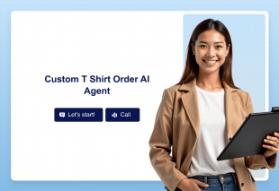 Custom T Shirt Order AI Agent Template Thumbnail