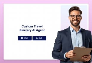 Custom Travel Itinerary AI Agent Template Thumbnail