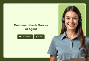 Customer Needs Survey AI Agent Template Thumbnail