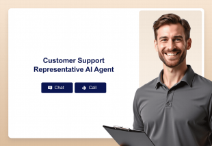 Customer Support Representative AI Agent Template Thumbnail