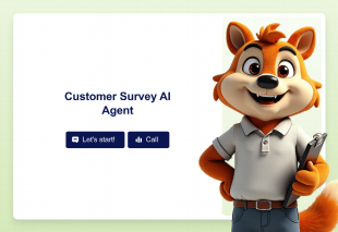 Customer Survey AI Agent Template Thumbnail