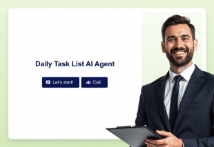 Daily Task List AI Agent Template Thumbnail