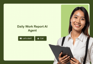 Daily Work Report AI Agent Template Thumbnail