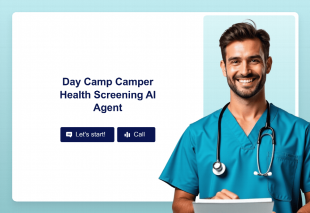 Day Camp Camper Health Screening AI Agent Template Thumbnail