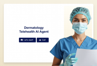 Dermatology Telehealth AI Agent Template Thumbnail