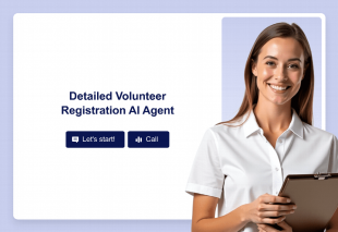Detailed Volunteer Registration AI Agent Template Thumbnail