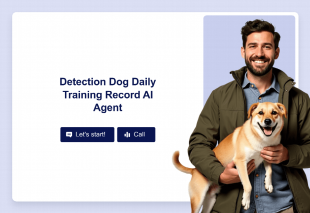 Detection Dog Daily Training Record AI Agent Template Thumbnail