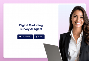 Digital Marketing Survey AI Agent Template Thumbnail