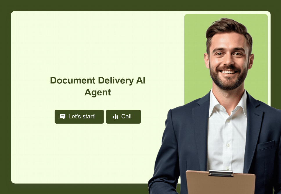 Document Delivery AI Agent Template | Jotform